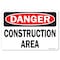Signmission Safety Sign, OSHA Danger, 10" Height, Construction Area, Landscape OS-DS-D-1014-L-19317 - alternate 1